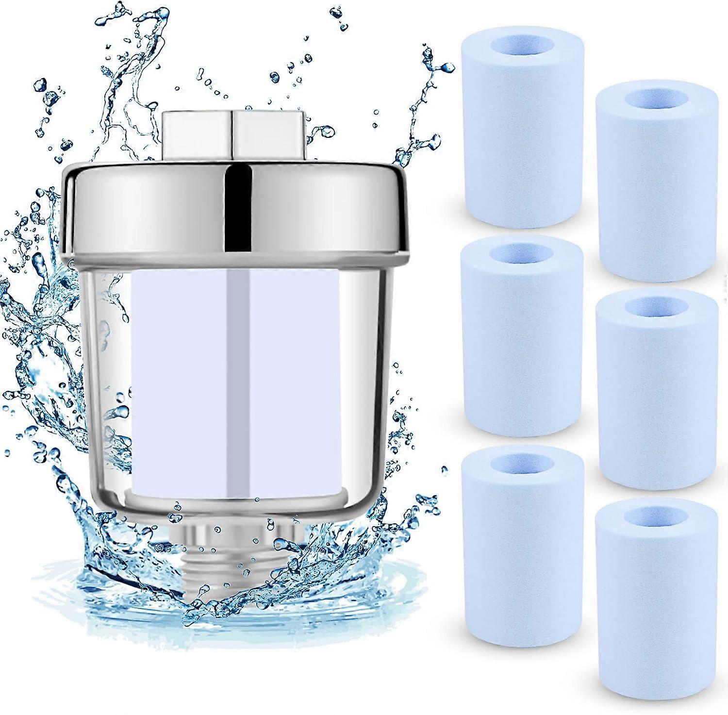 Shower Filter, Shower Water Filter with 6 Anti-Limescale Shower Filter