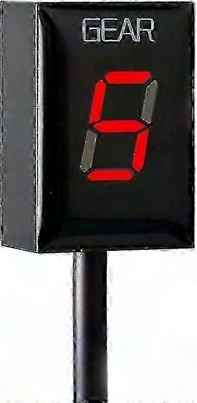 Motorfiets Versnelling Indicator LED Display Waterdichte ECU Plug (1st-Rood)