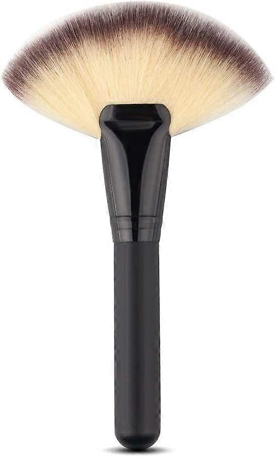 Black Fan Makeup Brush - Large Powder/Contour Tool