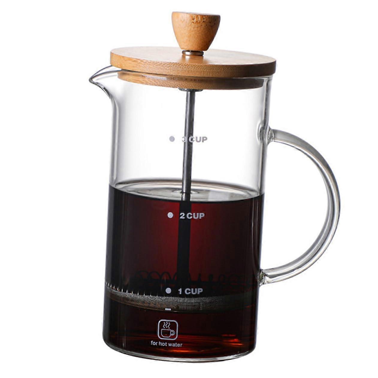 Kettle Milk Glass Press Pot For Tea Lovers Simple Yet Functional Design