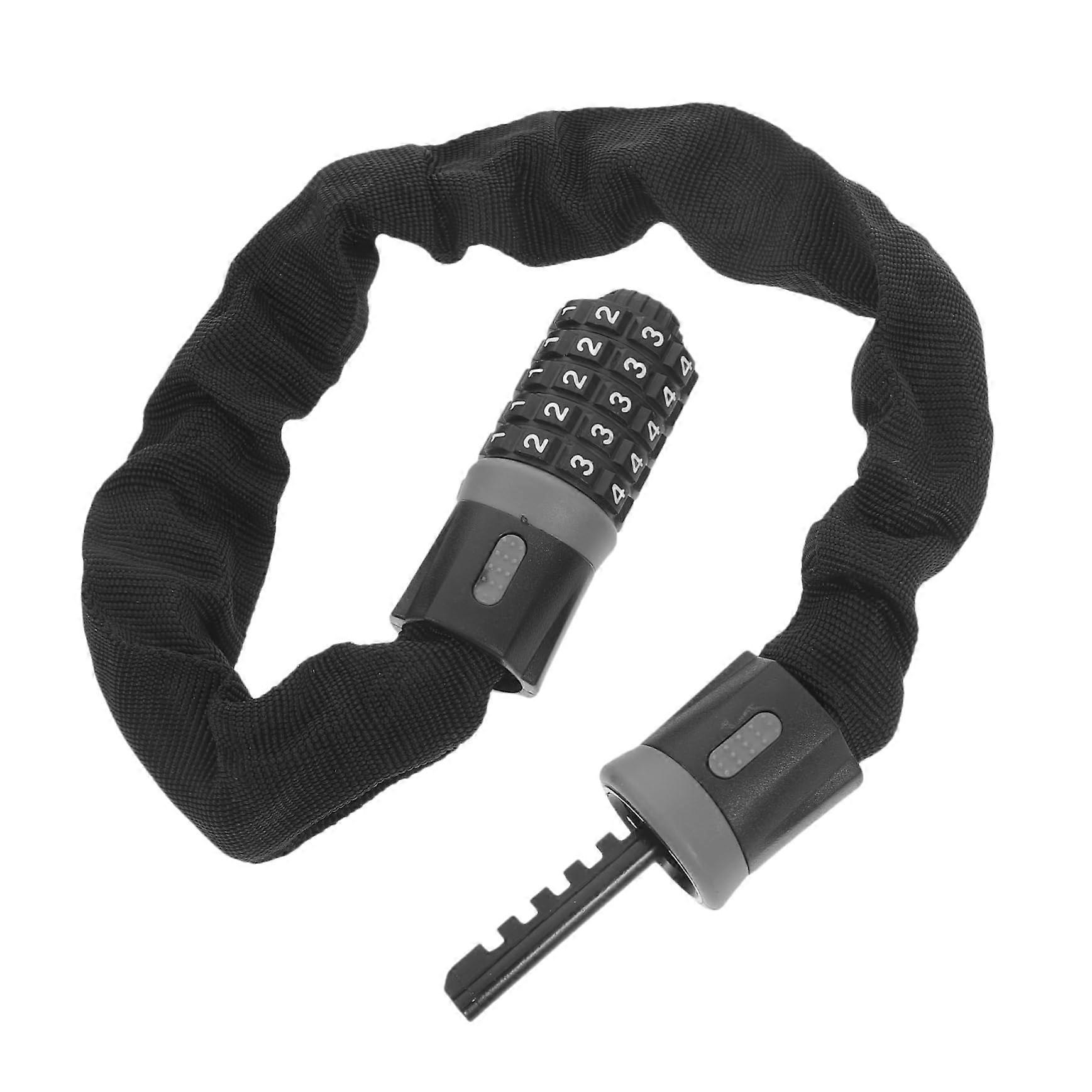 Bike Chain Lock with Password High-Security Design for Mountain Bikes, Scooters, and Motorcycles Outdoor Use