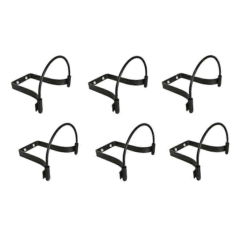 6PCS Cowboy Hat Rack Multi-Function Wall Mount Storage Display Stand with Durable Hooks for All Hat Sizes