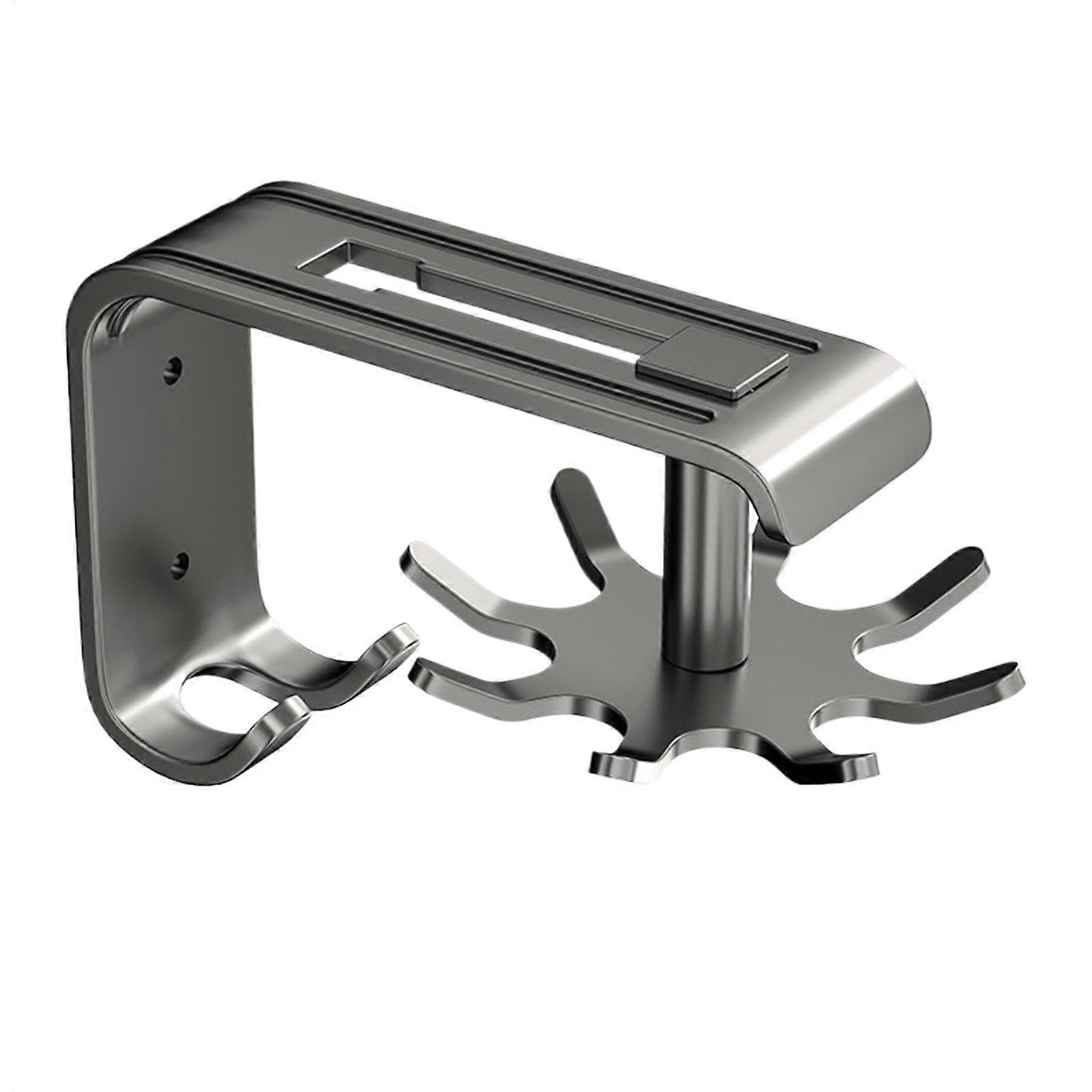 Swivel Kitchen Hooks Swivel Hook for Keys Adhesive Hook Space Saving Stick No Drilling Wall Mount with Hooks Kitchen Utensil Holder Organized Grey