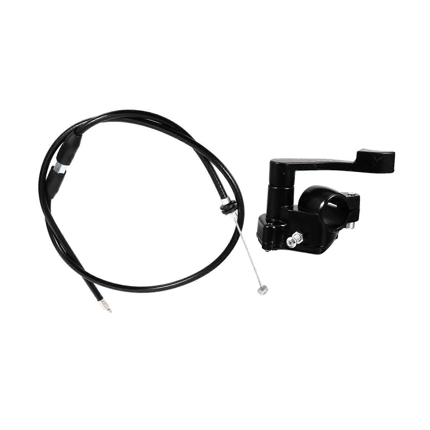 Motorcycle Throttle Lever Thumb Control with Accelerator Cable Durable Transmission Spare Part for ATV Motocross Mountain Motorbikes