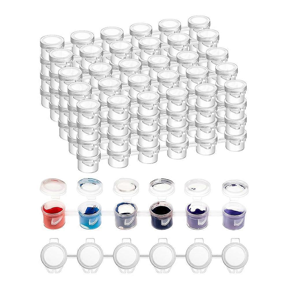 120pcs Paint Containers with Lids, 40 Strips Paint Containers Acrylic Paint with Lids for Craft Paint Storage Classroom