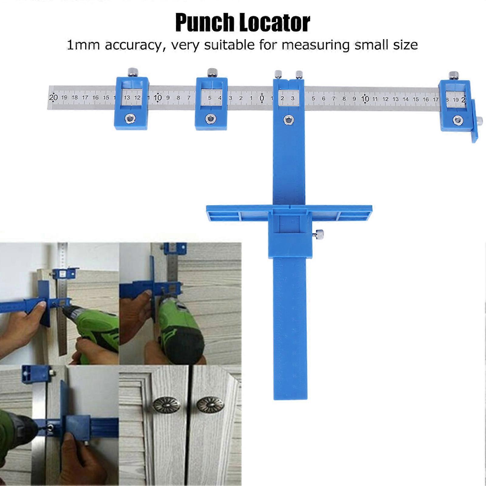 Punch Locator Drill Guide Cabinet Woodworking Fixture Pull Drawer Fixed Hole Tools