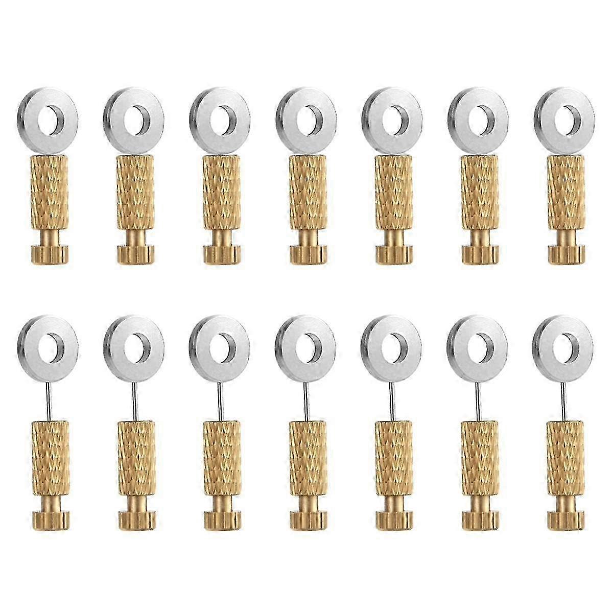 14Pcs Leather Positioning Needles, Leather Suture Locking Pins for Leathercraft and Sewing