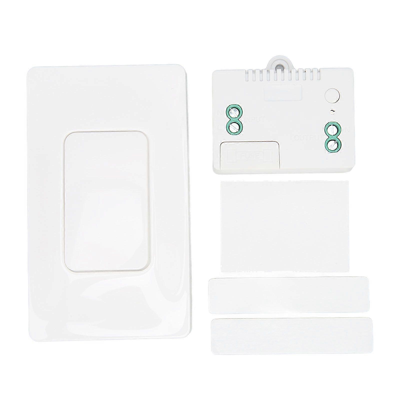 Wireless Light Switch 1 Gang Auto Power Generating AC 110230V Remote Smart Wall Light Receiver Kit