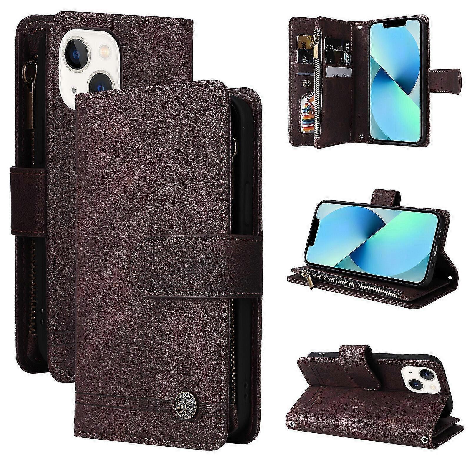 Case for iPhone 13 Mini Leather Flip Folio Case with Credit Card Ho...