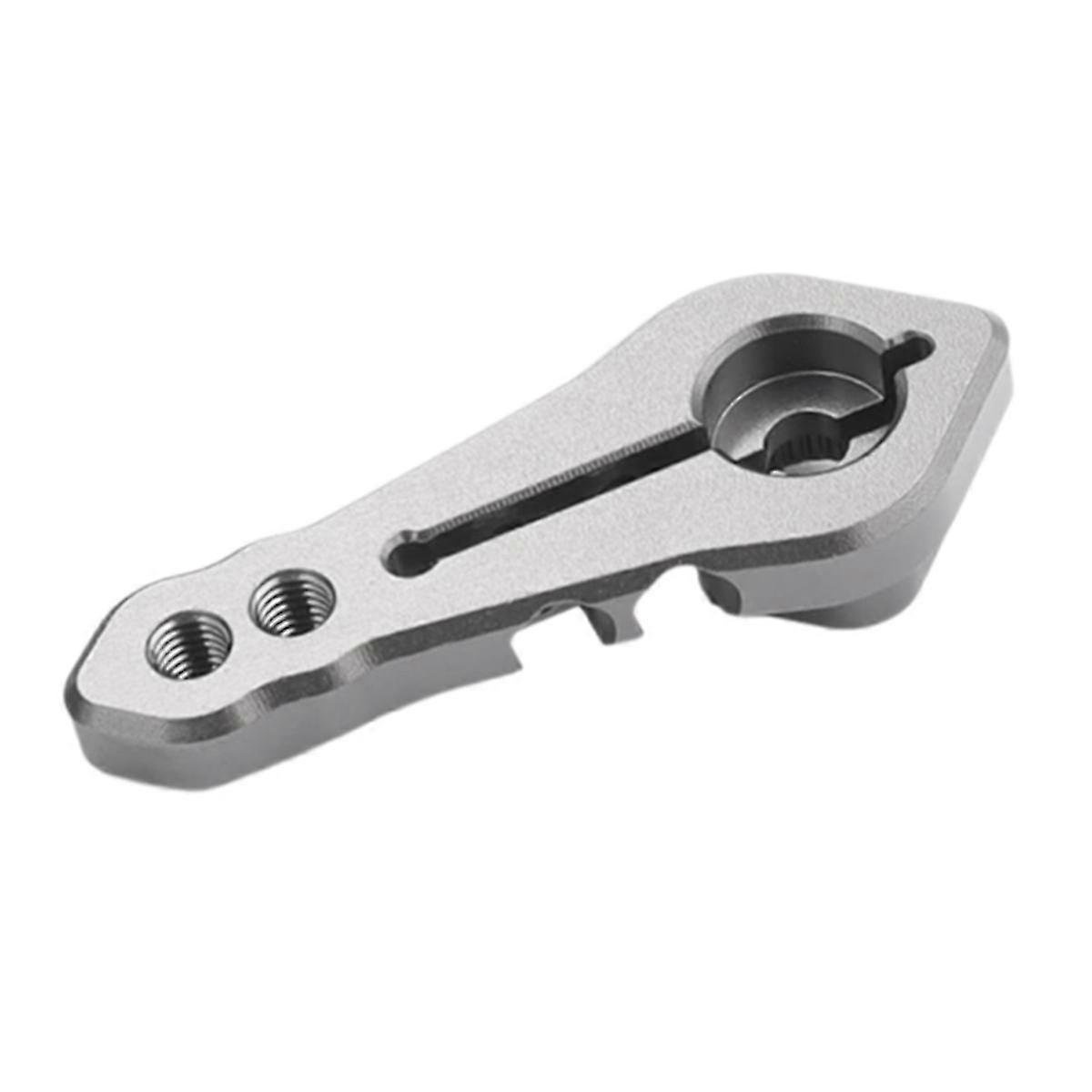 Upgraded 25T Servo Horn for Standard Servo Motors in TRX4 & SCX10 1/10 RC Silver - Enhanced Performance Parts