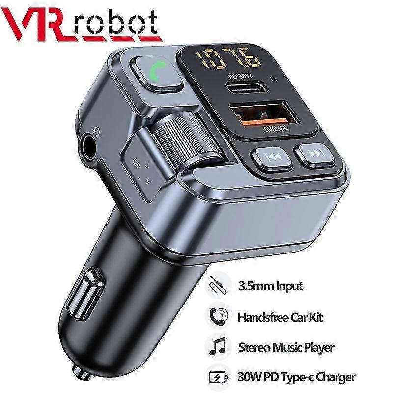 VR robot Bluetooth 5.1 FM Transmitter Car MP3 Stereo Music Player H...