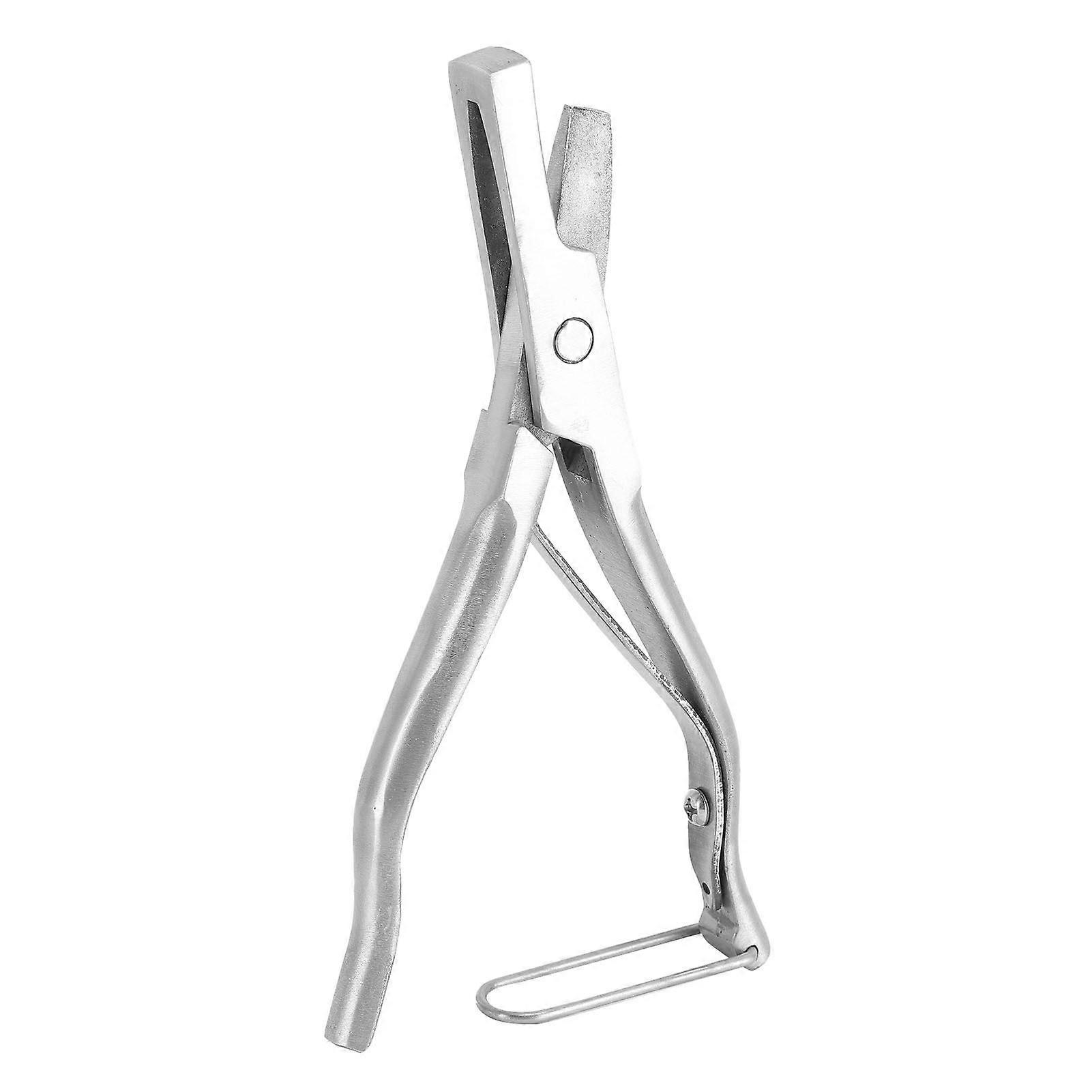 Pig Ear Notcher Rustproof Easy To Use Stainless Steel Livestock Ear Notcher Marking Tool for Farm Animal V Shaped Ear Notcher