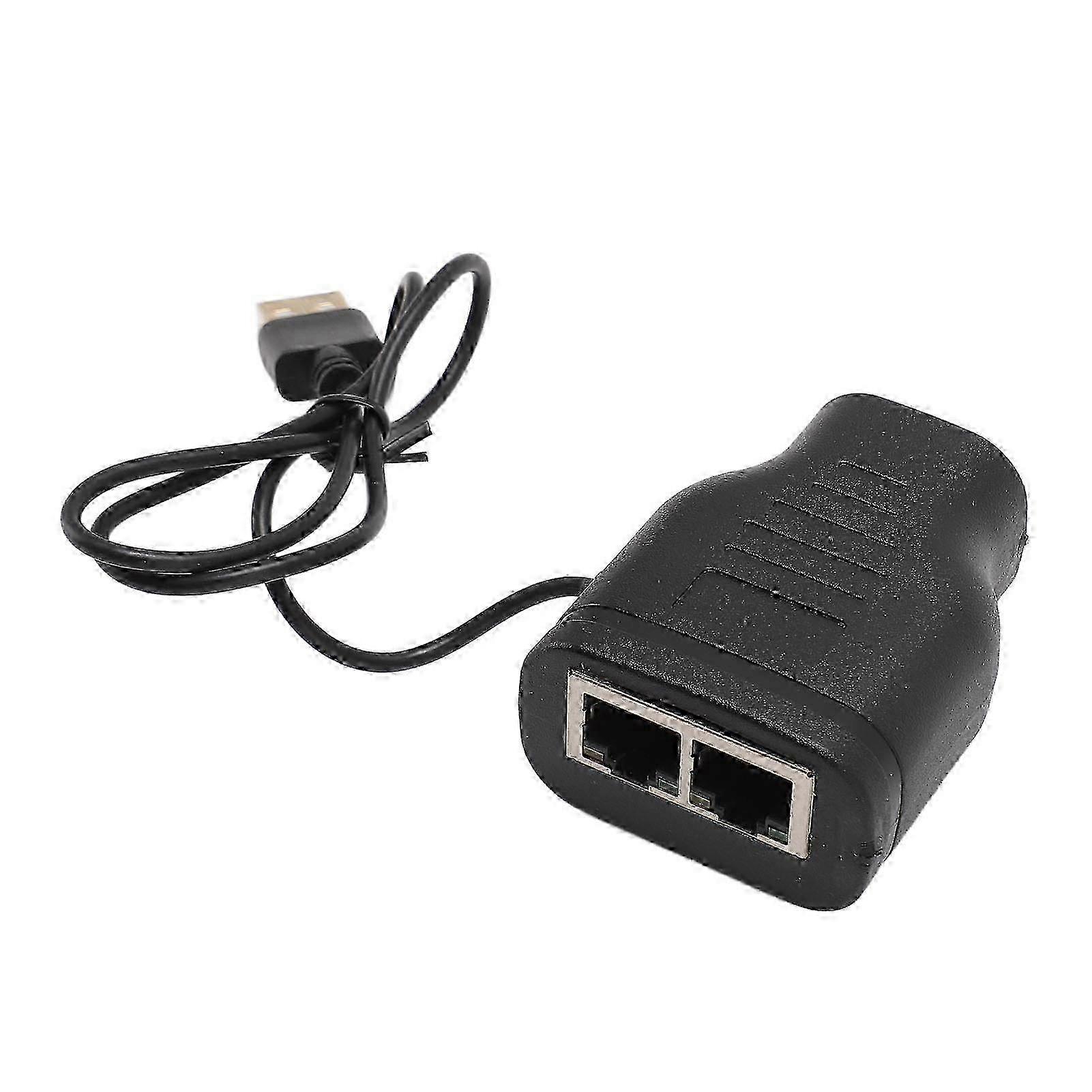 100Mbps RJ45 Splitter Adapter for Routers & PCs - 1 to 2, Supports Two Devices' Simultaneous Internet Access--