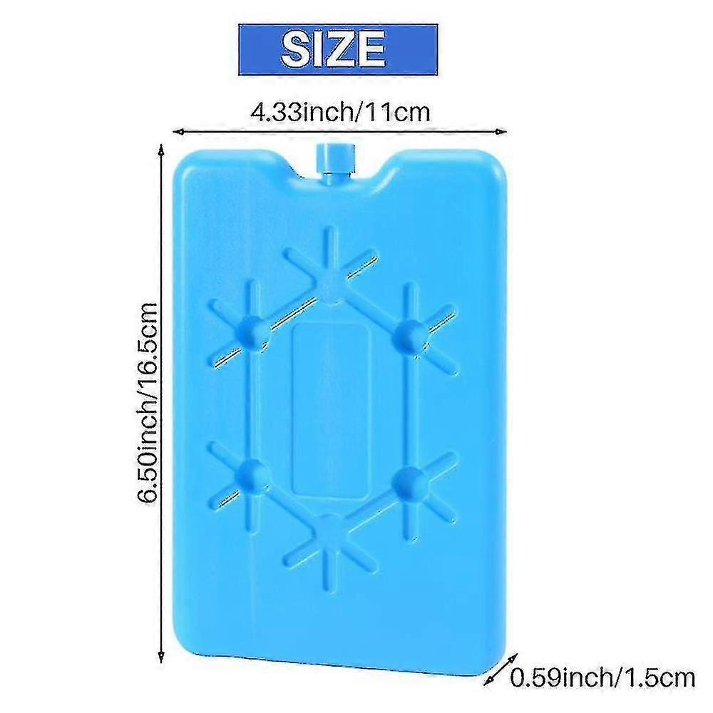 Ice packs, 8-piece set, reusable and space-saving, suitable for lunch boxes and coolers