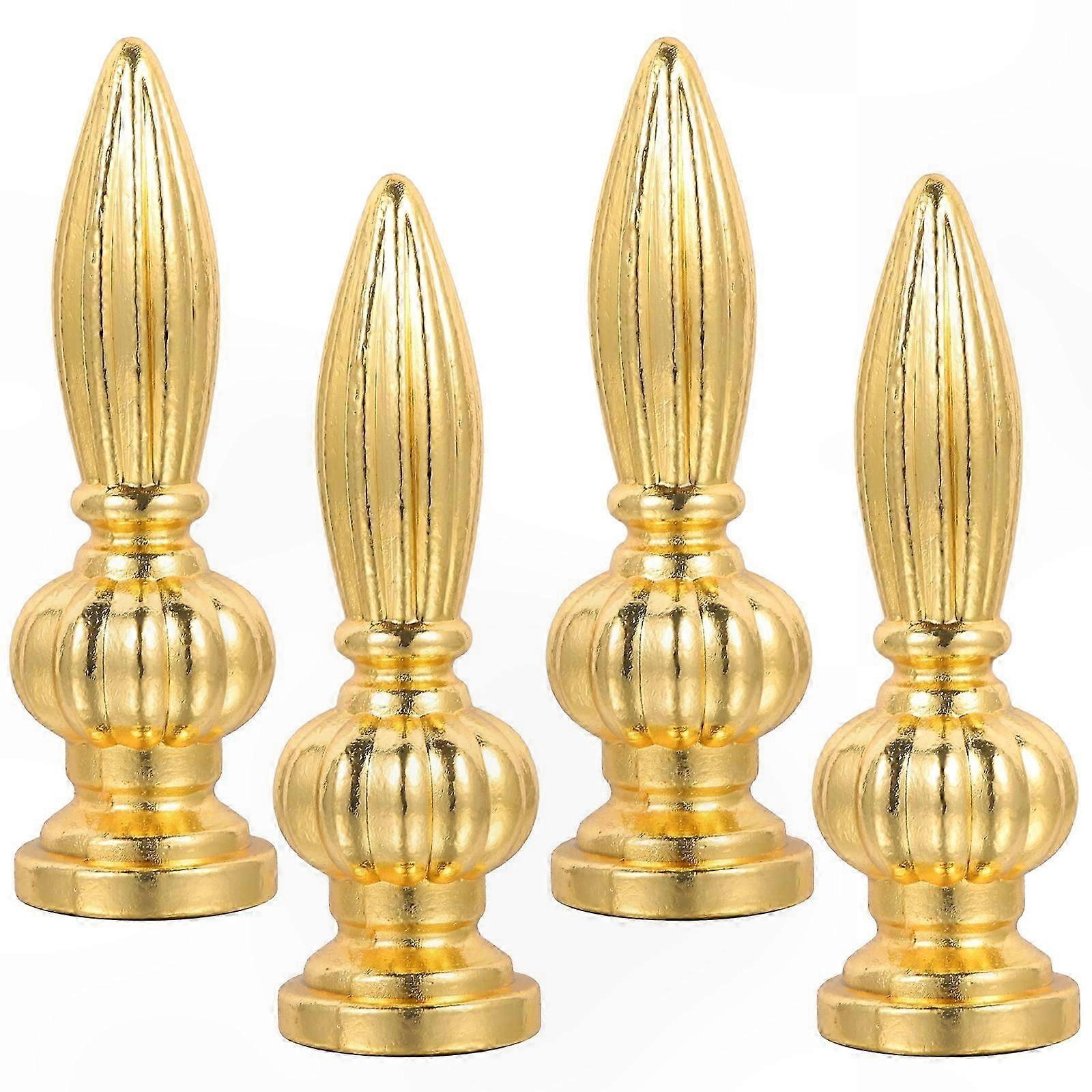 Metal Lamp Finial Set of 4 Replacement Knobs for Lamp Shades