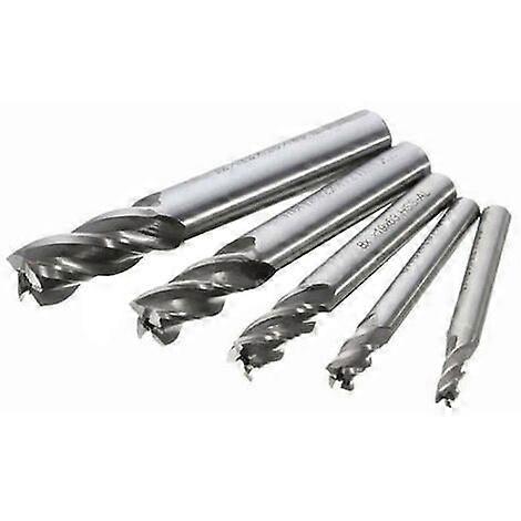 5pcs 4/6/8/10/12mm 4 Flutes Straight Shank End Mill