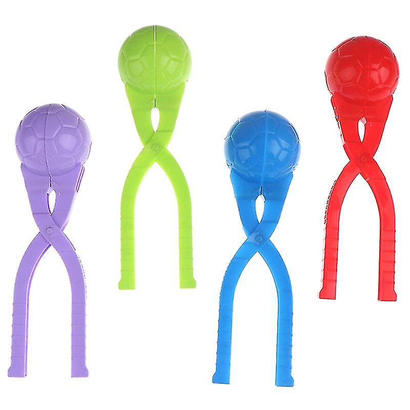 スノーボールクリップメーカークリップ子供屋外冬の雪砂型4個