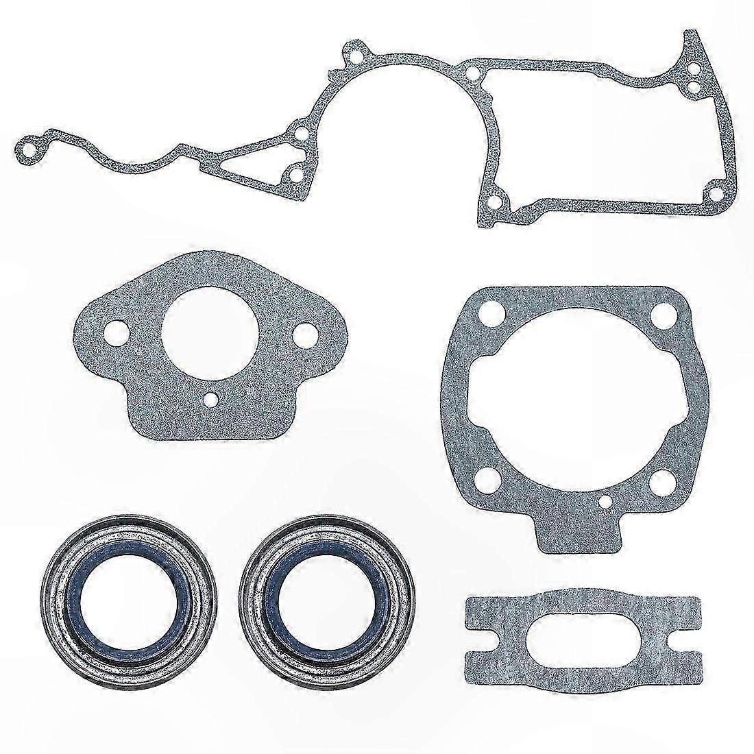Cylinder Crankcase Gasket Set Compatible with 50, 51, 55, 55 Rancher Chainsaws Replacement for 501 76 18-02