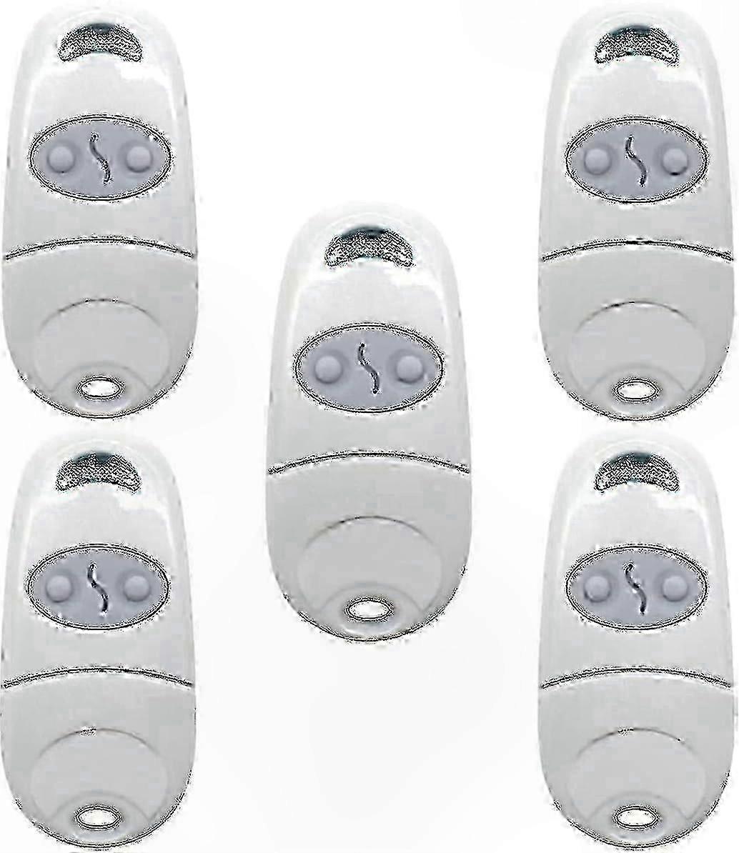 Universal 433.92MHz Remote Control for Doors - Compatible with Top 432 Models, 5-Pack Wireless Entry System Replacement