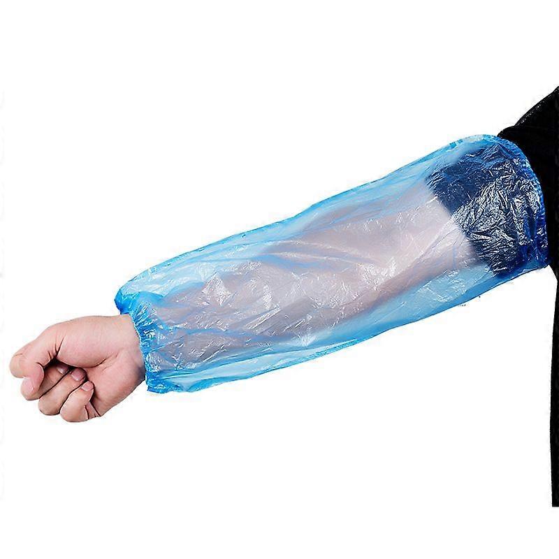 Disposable Polyethylene Sleeve - Waterproof Sleeve - Elastic at Both Ends - One