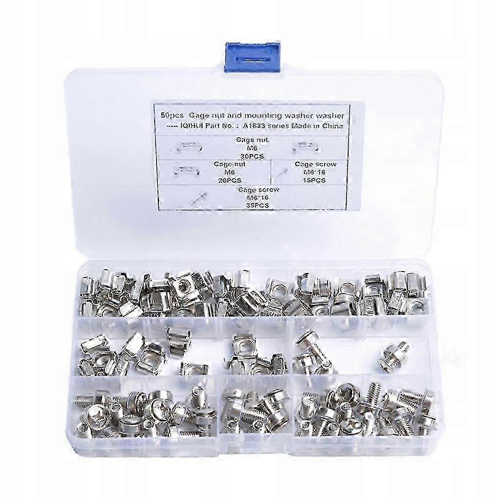 Nuts, Screws And Washers For 19" M6 Rack Mounting