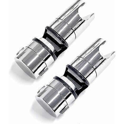 Pack Adjustable Replacement Sliding Shower Head with Side Button, Extra Rubber Plating Process