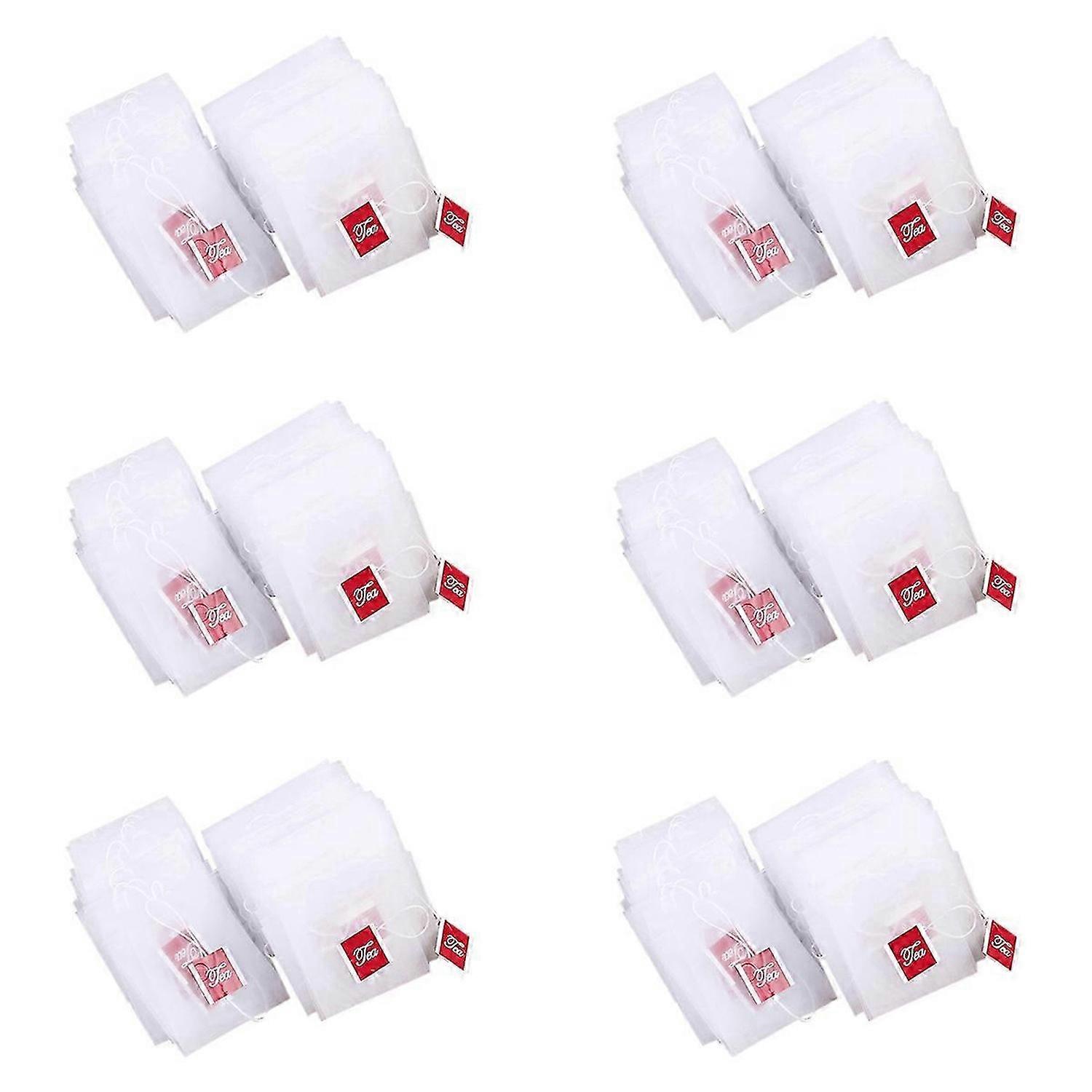 100Pcs Tea Bag Infuser 7 x 6cm Sachet Filter Paper Nylon Teabags