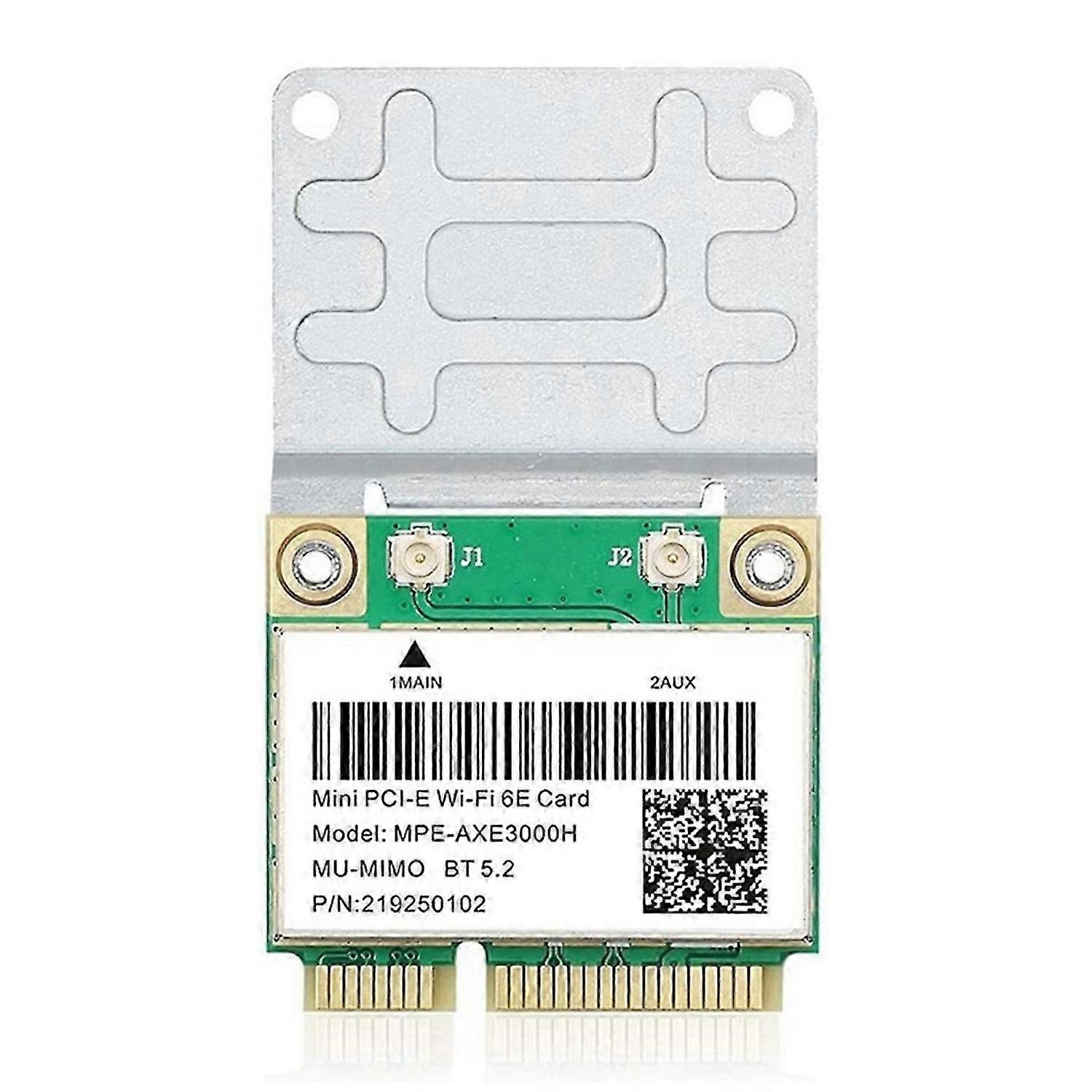 Tri Band 5374Mbps WiFi 6E -AXE3000H AX210 Wireless Card BT 5.2 for Mini PCIE Wi-Fi Adapter Win10 for