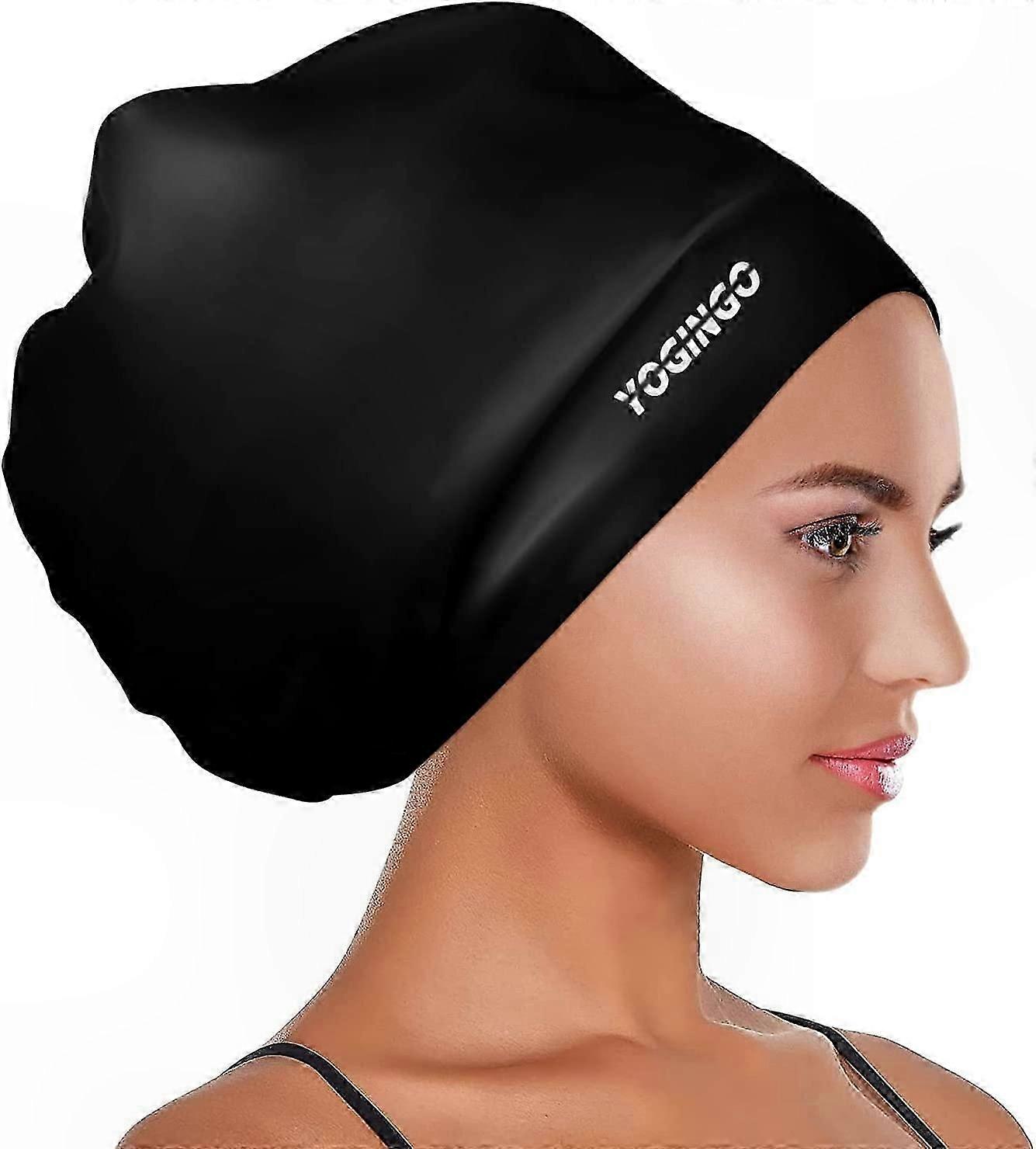 Extra Large Swim Cap for Long Hair - Unisex Swimming Hat for Women and Men