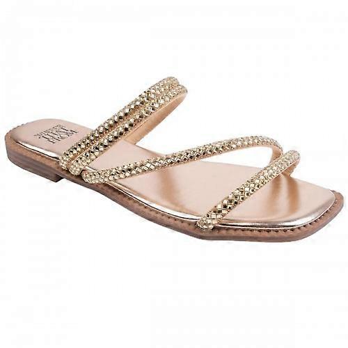 Where's That From Womens/Ladies Diamante Strappy Flat Sandals