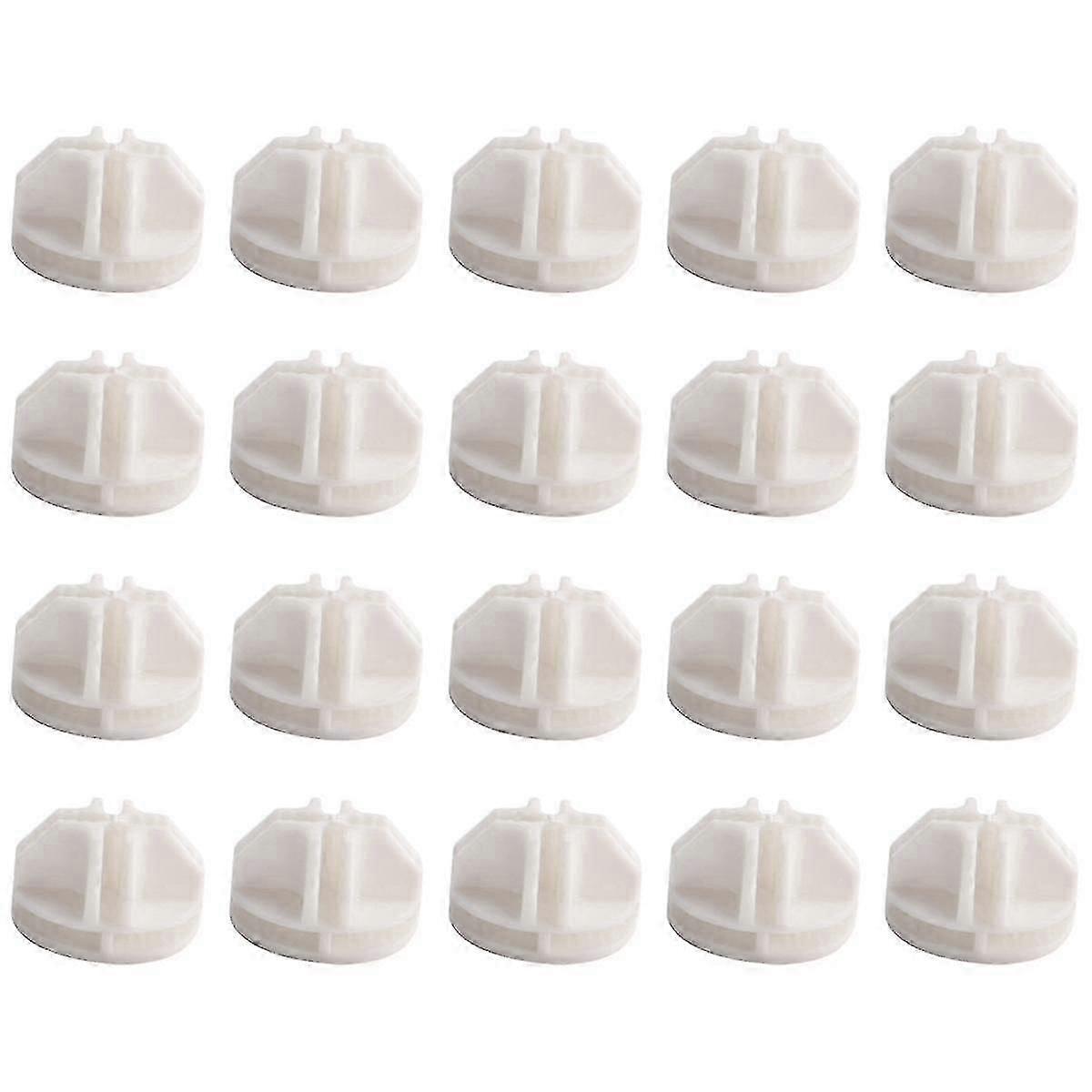 20 Pcs Grid Cube Connector Abs Connectors For Wire Cube Storage Shelving (White)-Good