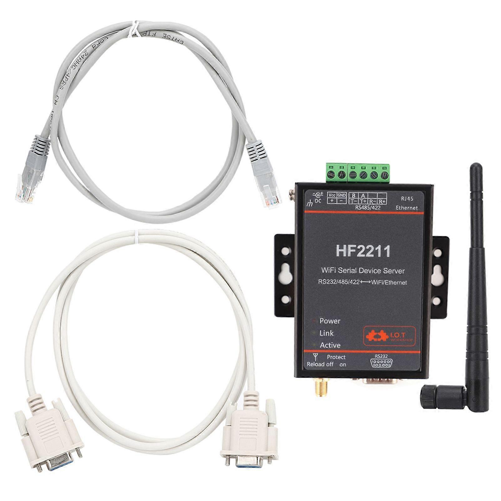 HF2211 Sériový server RS232/485/422 na WIFI & Síťová komunikace Ethernet DTU 5-36VDC