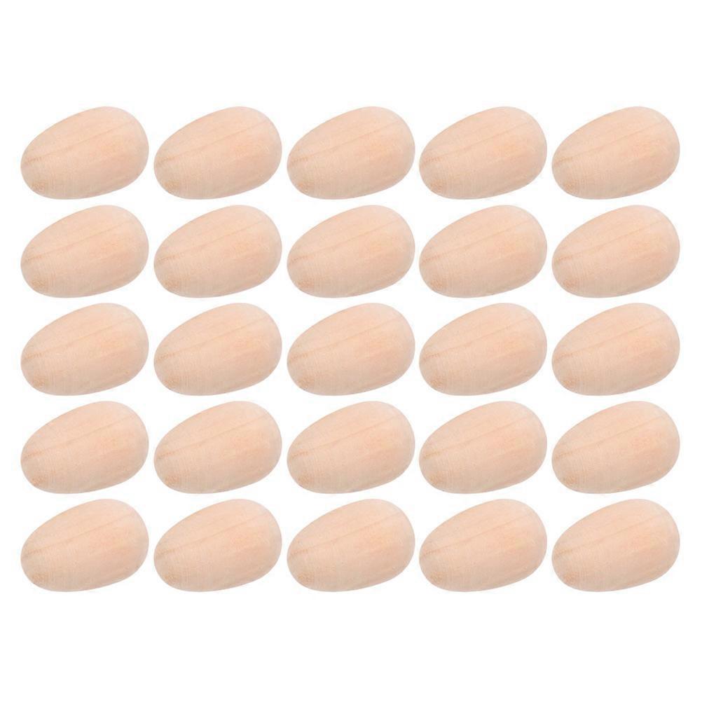 Wooden Eggs for Crafts Easter DIY Paint Your Own Eggs for Decorating 120Pcs