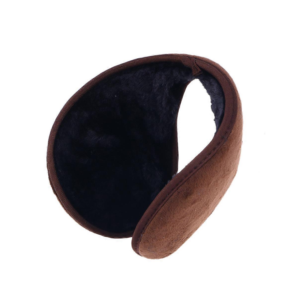 Plush Earmuffs Men Winter Earmuffs for Warm Use Coffee