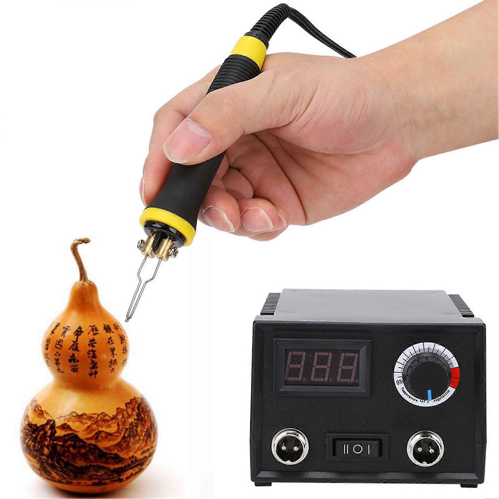 Digital Pyrography Machine 220-240V Adjustable Temp Wooden Craft Tool