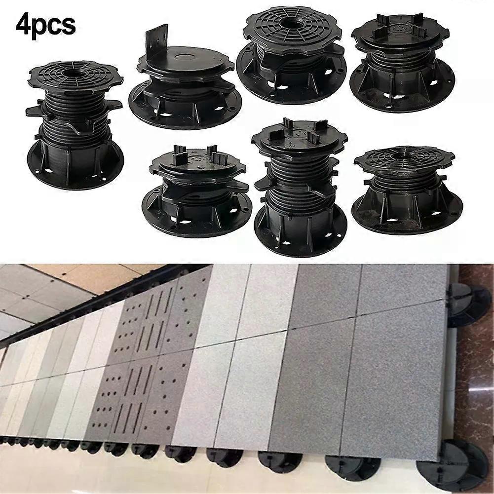4Pcs Stem Terrace Plate Bracket Height Adjustable Decking Support Pedestal Set Eliminate Slope Difference Seamless Floor Layer