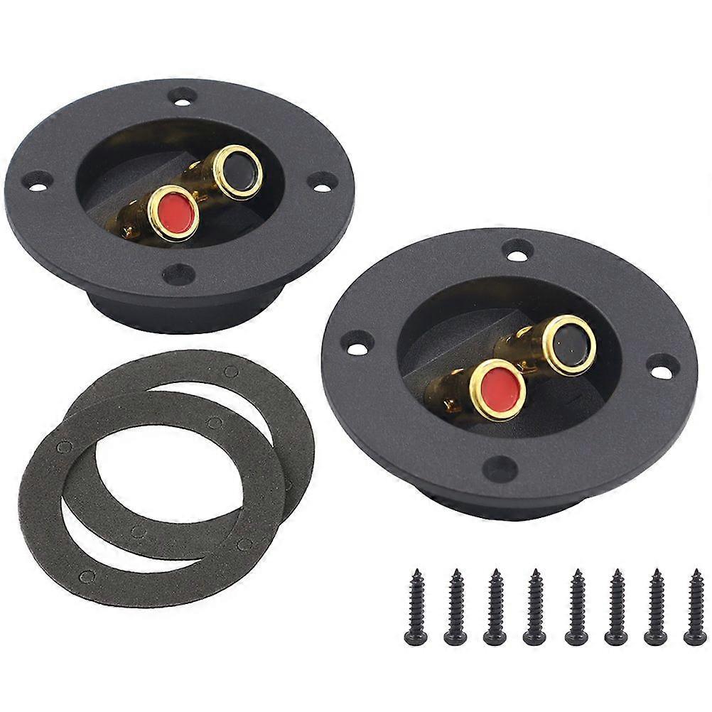 2pcs Car Stereo Speaker Box Terminal Speaker Wire Connector 2-way Speaker Box Terminal Cup