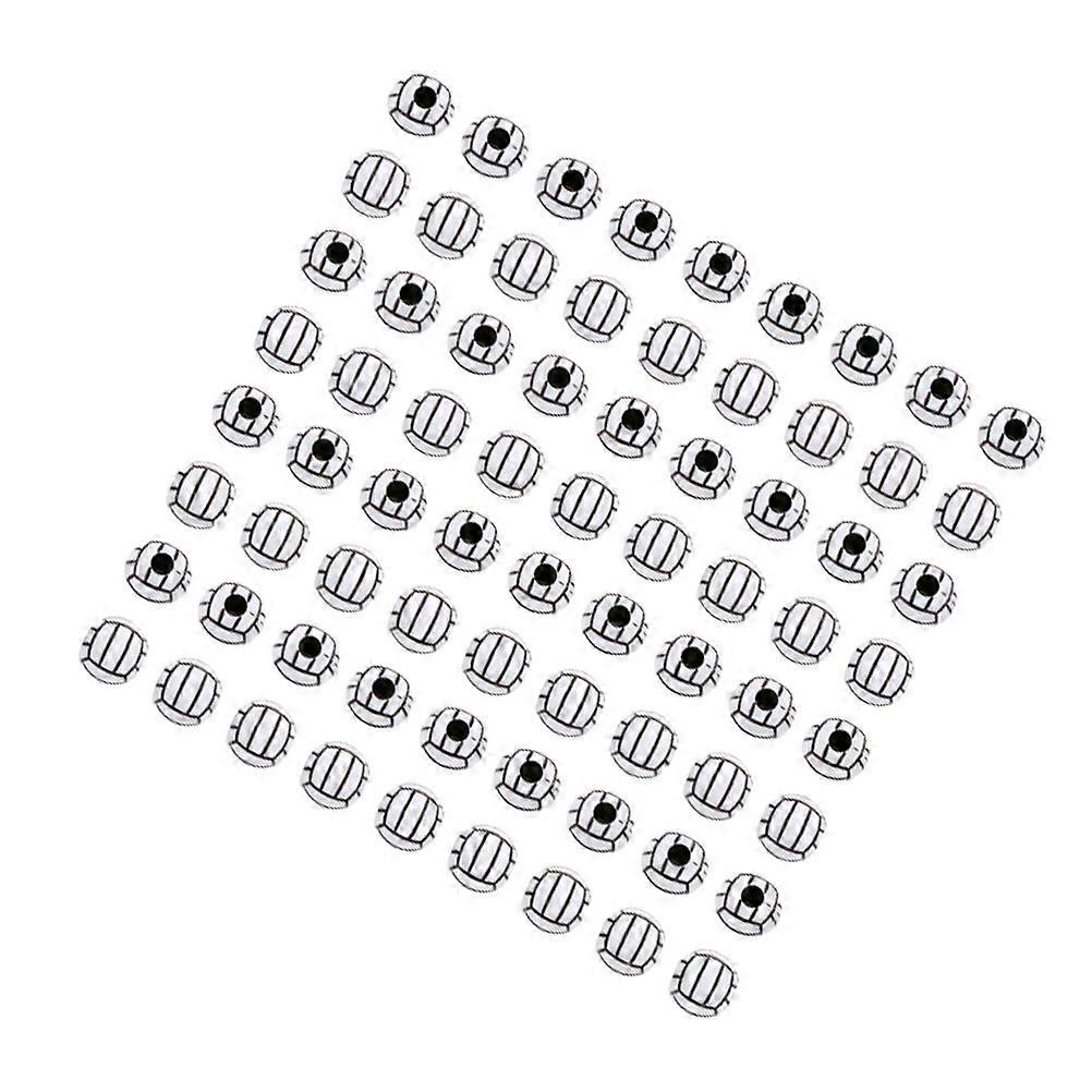 Crafting Projects 200Pcs Unique Round Volleyball Grain Beads Acrylic Accessory For Artisans Families Multi Color DIY