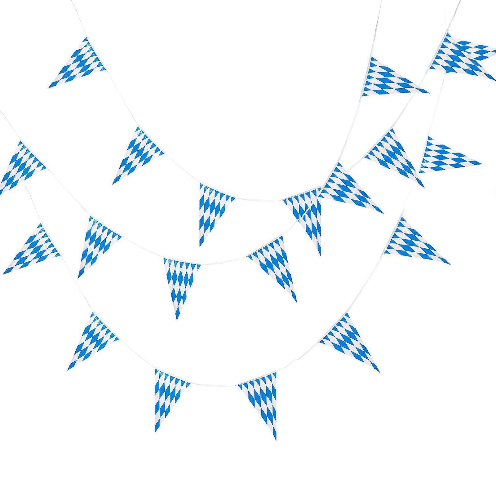 1 Set Oktoberfest Pennant Banner Flag Double Side Oktoberfest Decorations Flag Banner