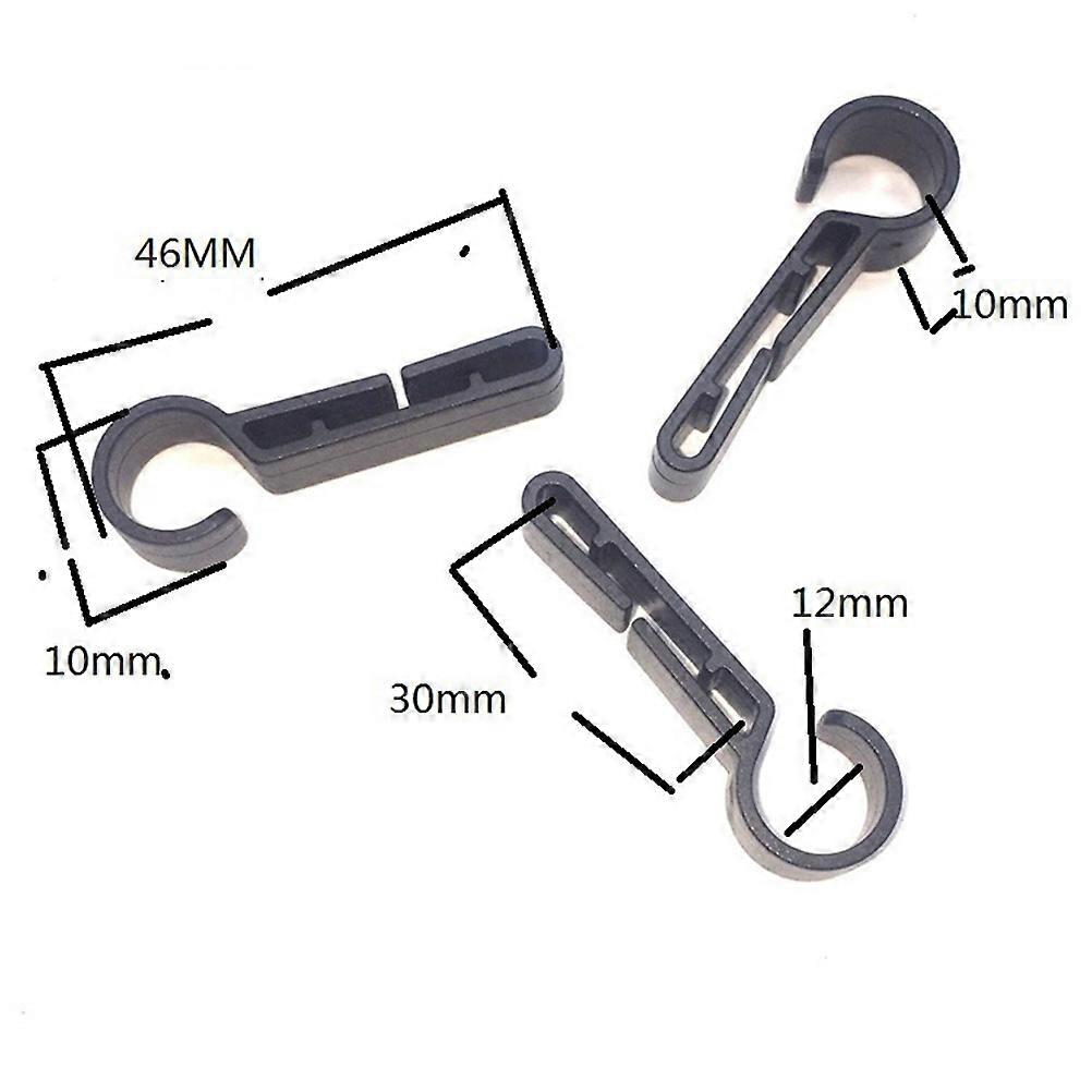Holder Headlamp Clasp Retainers for Fastening Use 8Pcs Black
