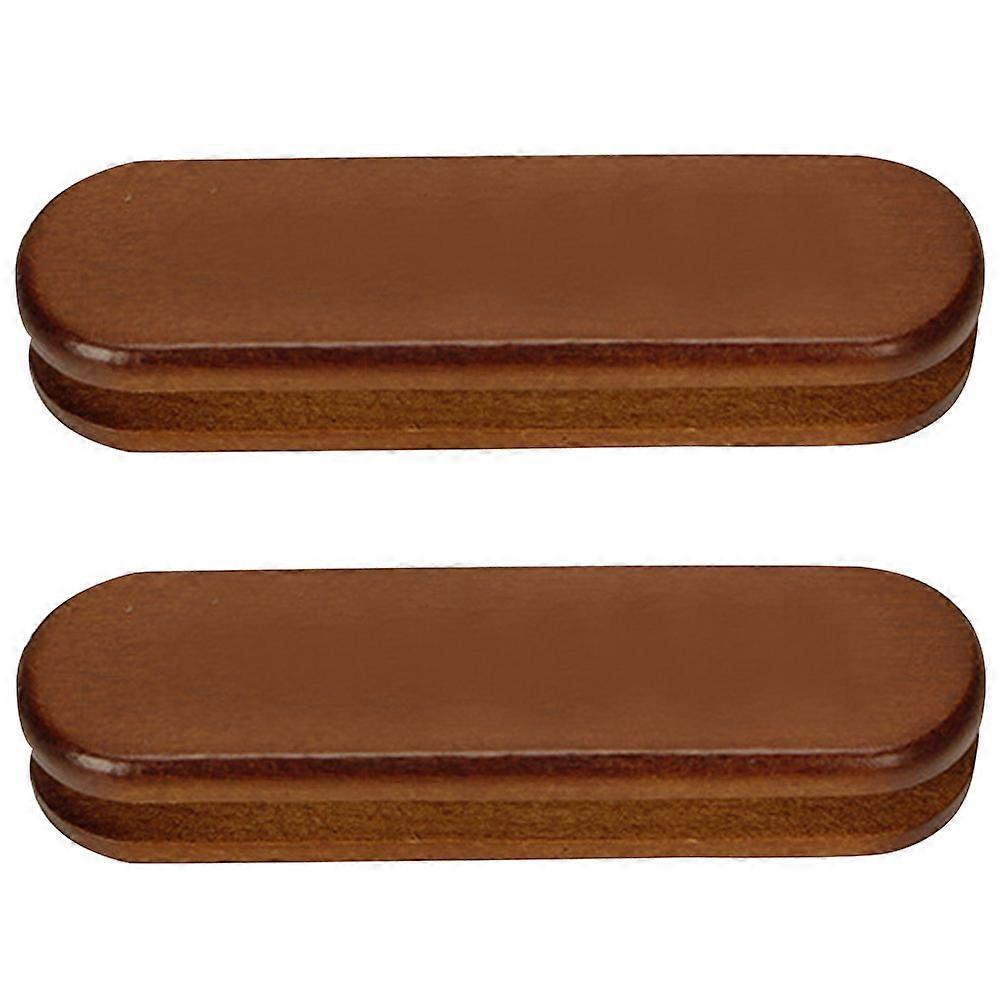 Wooden Assist Handle Holders for Pan Handle Protection with 2Pcs Covers