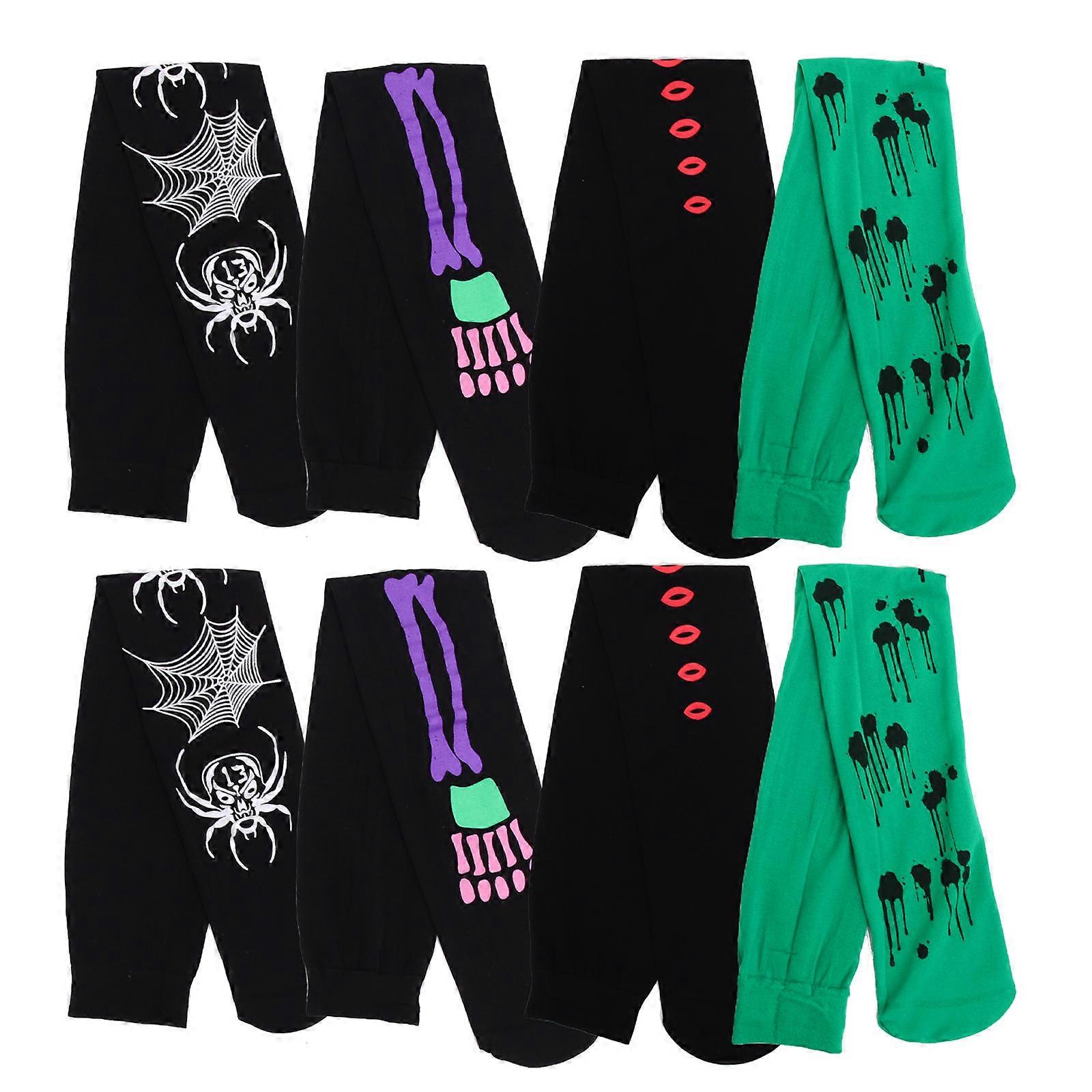 Thigh High Long Stockings Halloween Stockings for Party 20Pairs Set