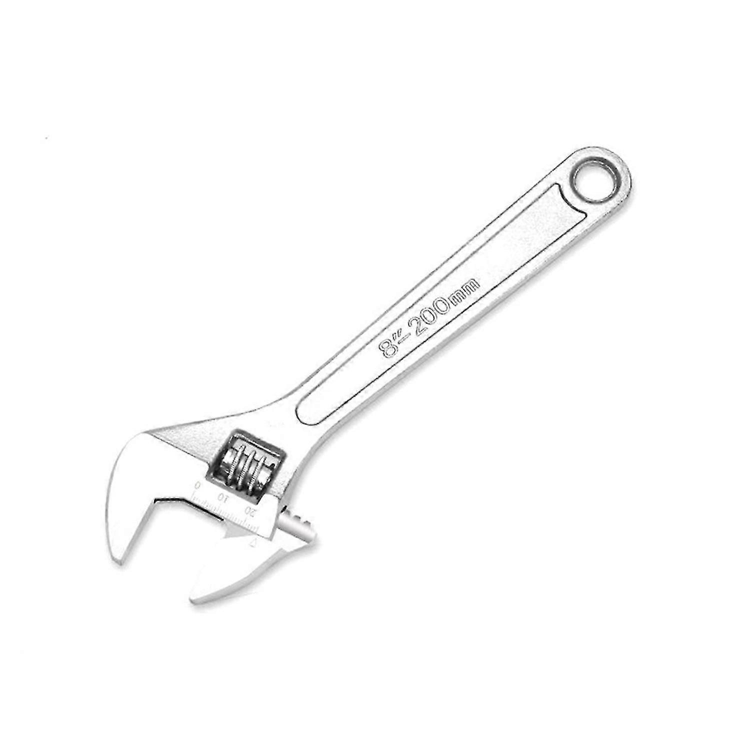 8inch Adjustable Wrench Large Openin Long Handle Universal Spanner Carbon Steel Mechanical Workshop