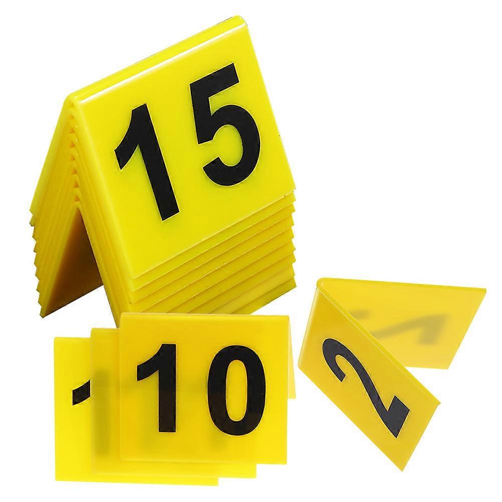 Reusable Acrylic Table Marker for Banquet Seating Number 15Pcs Set
