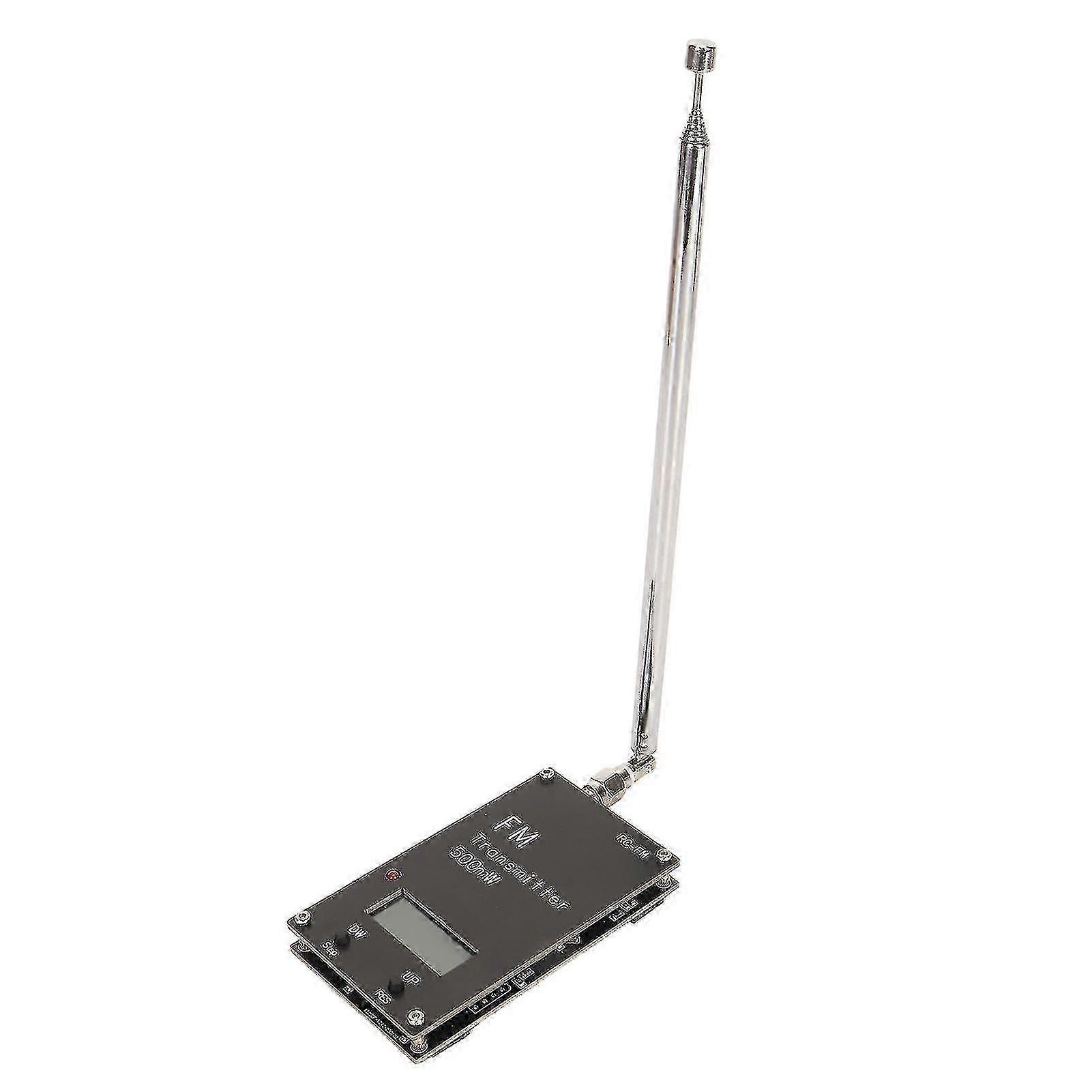 2000m Fm Transmitter Professional Long Range 76108mhz 0.5w 500mw Stereo Transmitter Module With Digital Lcd Display