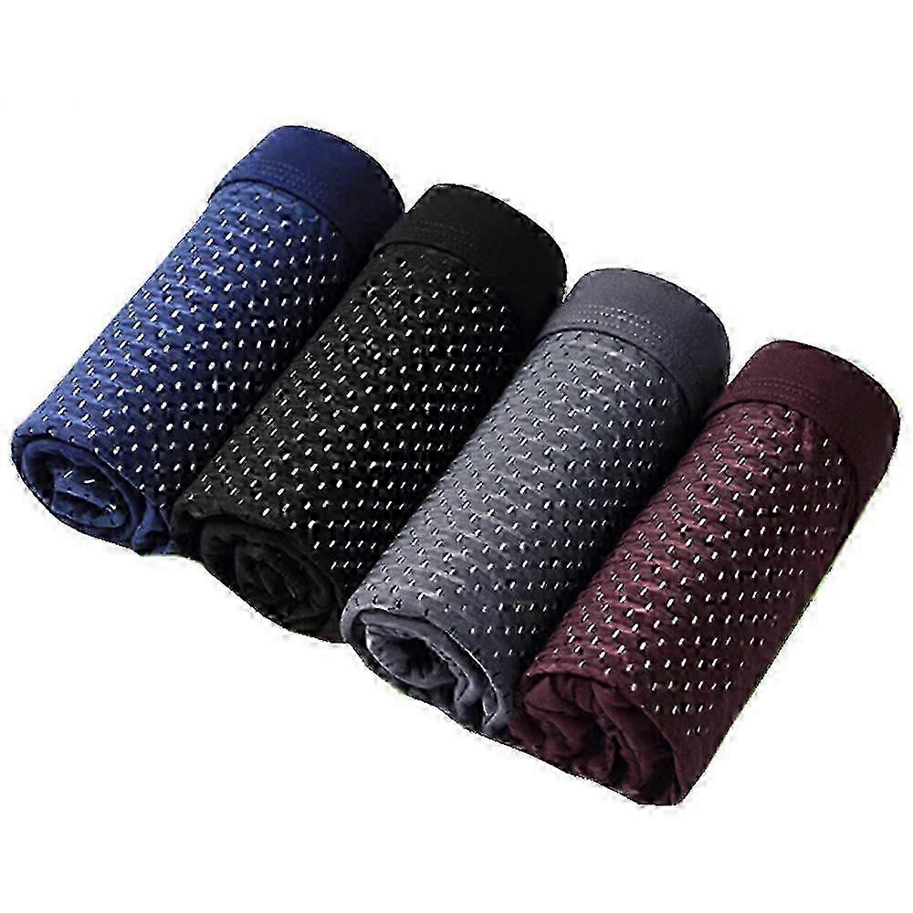 طقم شورت بوكسر من الخيزران للرجال - ماركة هيرو لراحة طوال اليوم في علبة من 4 عبوات