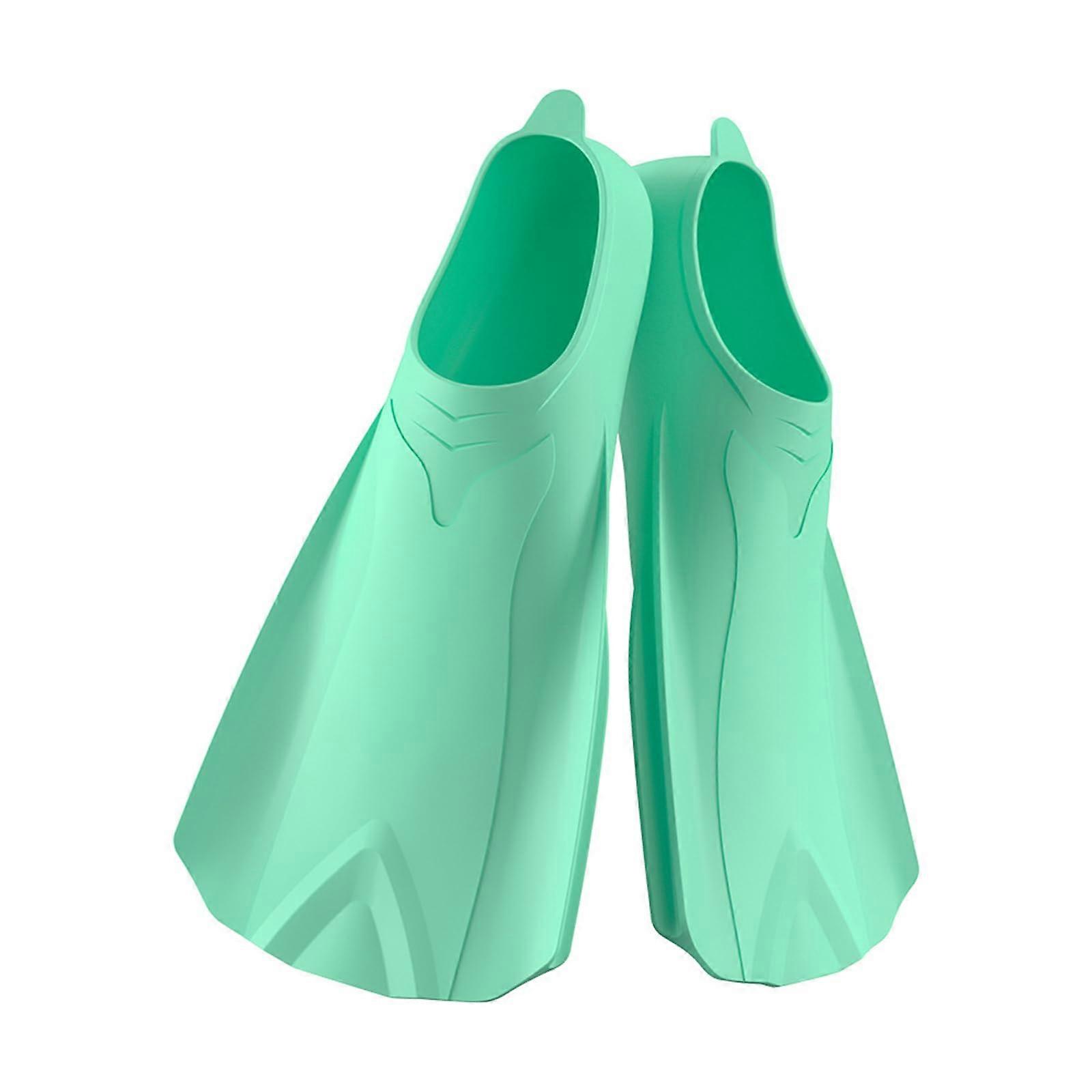 Swim Training Fin Travel Size Silicone Short Fins For Kids And Adults Comfortable Swimming Flippers