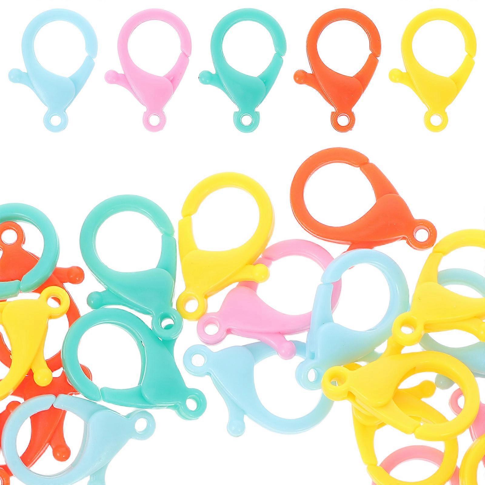 Assorted Color Lobster Claw Clasps For Jewelry 50Pcs DIY Jewelry Making Accessories Suitable For Crafters And DIY Enthusiasts