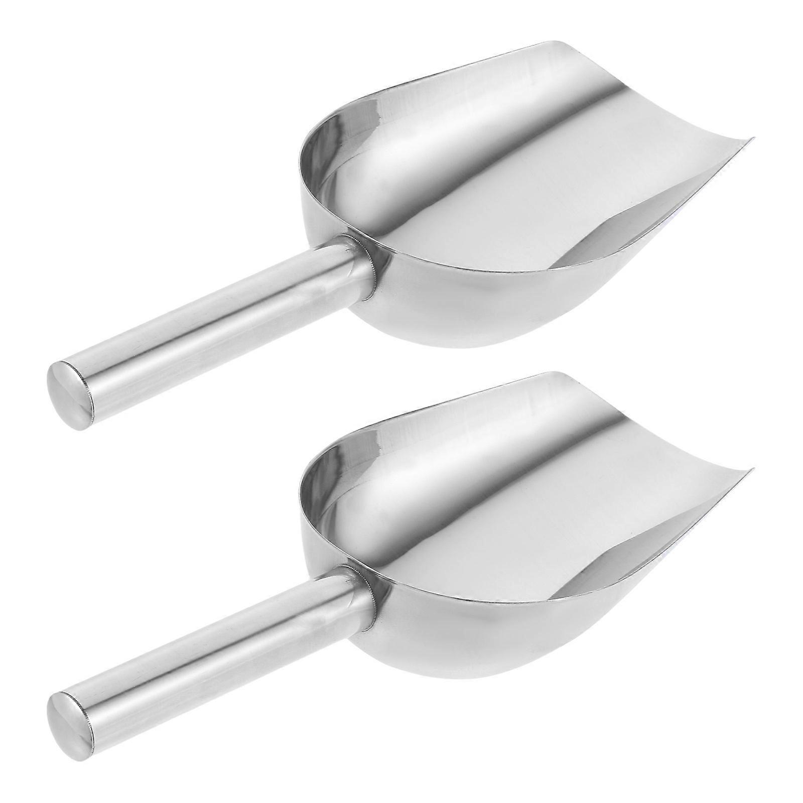 Stainless Steel Ice Scoop for Bar Use 2Pcs Small Food Scoopers