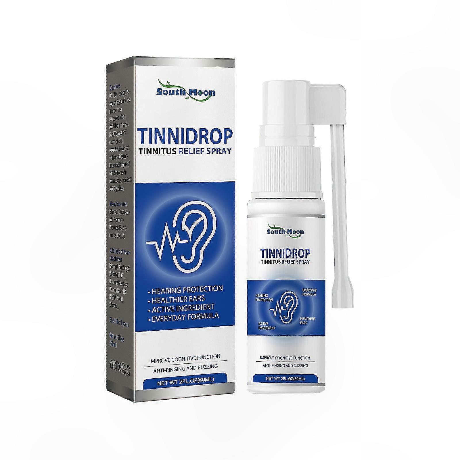 Tinnitus Relief Spray, 60ml Ear Discomfort Solution, 2/3Pcs Calming Mist for tory Support